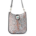 Myra - Delilah Creek Embossed Leather Bag