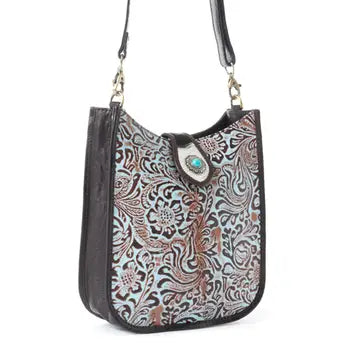 Myra - Delilah Creek Embossed Leather Bag