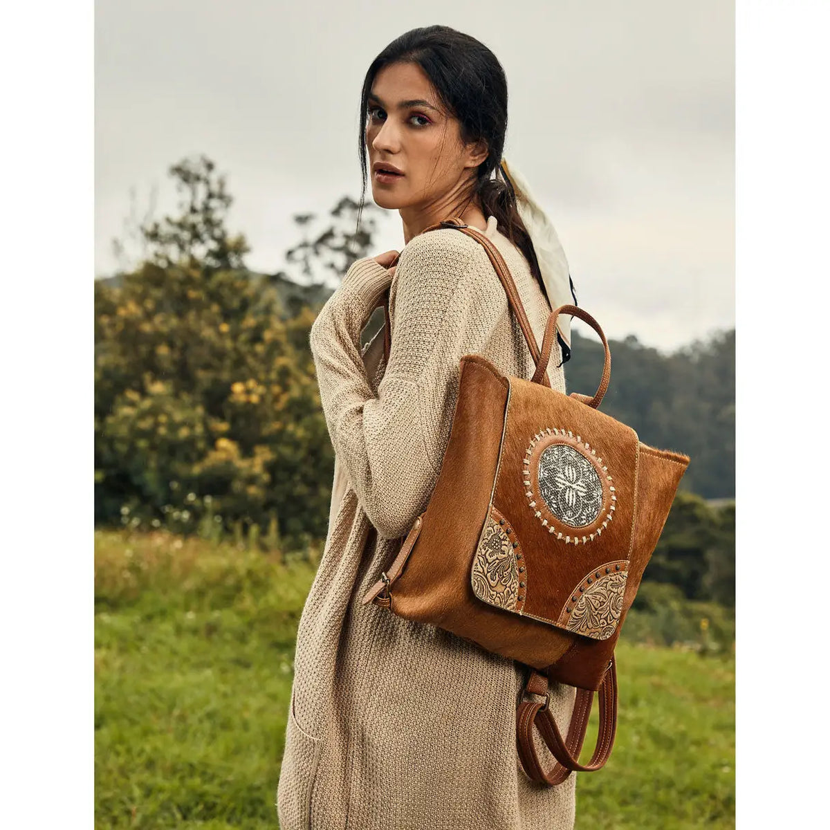 Myra - Nominal Canvas & Hairon Bag